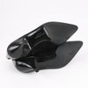 Salvatore Ferragamo Gancini Leather & Suede Ankle Boots in Black, Size 4.5 US Secondhand