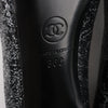 Chanel Coco Mark Leather Heels Black × Silver G29571, Size 36 EU Secondhand