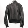Secondhand Dolce & Gabbana Black Leather and Leopard Biker Jacket, Size 38