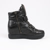 PRADA Sport Leather High-top Sneakers in Black 3TZ047, Size 36.5 EU Secondhand