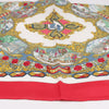 Hermès Carré 90 "L’ENTENTE CORDIALE" Silk handkerchief in Red Secondhand