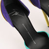 GIUSEPPE ZANNOTTI Suede Colorblock Pattern D'Orsay Pumps Secondhand