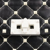 Valentino Rockstud Spike Chain 2Way Shoulder Bag in Black x White Secondhand
