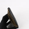Bottega Veneta Leather Fragment Case in Black × Brown Secondhand