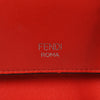 FENDI Double Micro Baguette Leather Chain Shoulder Bag in Red 8M0371 Secondhand