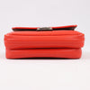 FENDI Double Micro Baguette Leather Chain Shoulder Bag in Red 8M0371 Secondhand