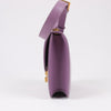 Saint Laurent Paris Carre Leather Shoulder bag in Purple Secondhand