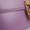 Saint Laurent Paris Carre Leather Shoulder bag in Purple Secondhand