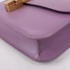 Saint Laurent Paris Carre Leather Shoulder bag in Purple Secondhand