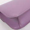 Saint Laurent Paris Carre Leather Shoulder bag in Purple Secondhand