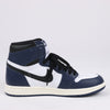 Nike Air Jordan Leather High-Top Sneakers in White x Navy DZ5485-401 Secondhand