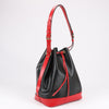 LOUIS VUITTON Epi Leather Noe Shoulder Bag in Black x Castilian Red Secondhand