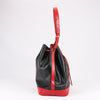 LOUIS VUITTON Epi Leather Noe Shoulder Bag in Black x Castilian Red Secondhand