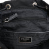 Prada Tessuto Fabric x Leather Backpack in Black Secondhand