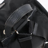 Prada Tessuto Fabric x Leather Backpack in Black Secondhand