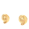 Chanel Gold Plated Faux Pearl Logo Clip On Earrings Secondhand