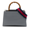 Gucci Small Calfskin Bamboo Web Nymphaea Satchel Secondhand