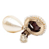 Chanel Gold Plated Faux Pearl Drop Clip On Earrings Secondhand
