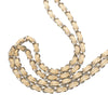 Secondhand Chanel CC Stitched Linen Chain Tote