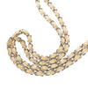 Chanel CC Stitched Linen Chain Tote Secondhand