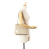 Chanel CC Stitched Linen Chain Tote Secondhand