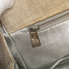 Secondhand Chanel CC Stitched Linen Chain Tote
