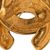 Secondhand Chanel Gold Plated CC Quilted Brooch
