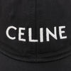 CELINE Embroidered Logo Adjustable Hat in Black Secondhand