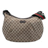 Gucci GG Canvas Web Half Moon Crossbody Secondhand