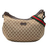 Gucci GG Canvas Web Half Moon Crossbody Secondhand