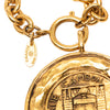 Chanel Gold Plated 31 Rue Cambon Coin Pendant Necklace Secondhand