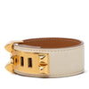 Hermès Swift and Gold Plated Collier de Chien Bracelet Secondhand