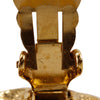 Chanel CC Gold Plated Round Clip On Earrings Secondhand
