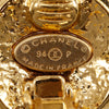 Chanel CC Gold Plated Round Clip On Earrings Secondhand