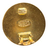 Secondhand Chanel Gold Plated CC Button Clip On Earrings