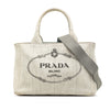 Prada Small Denim Canapa Logo Tote Secondhand