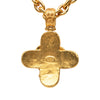 Chanel Triple CC Gold Plated Cross Pendant Necklace Secondhand