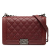 Chanel Medium Quilted Lambskin Double Stitch Boy Flap Secondhand