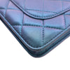Secondhand Chanel CC Quilted Iridescent Lambskin Wallet on Chain