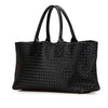Bottega Veneta Medium Lambskin Intreccio Cabat Tote Secondhand