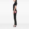 Chanel CC Embossed Caviar Camellia Round Clutch With Chain Secondhand