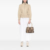 Burberry Small Smoke Check Coated Canvas Northfield Satchel Secondhand