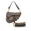 Dior Oblique Embroidered Canvas Saddle Bag Secondhand