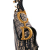 Dior Oblique Embroidered Canvas Saddle Bag Secondhand