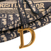 Dior Oblique Embroidered Canvas Saddle Bag Secondhand