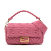 Fendi Zucca Embossed Terry Cloth Baguette Satchel Secondhand