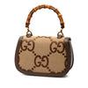 Gucci Small Jumbo GG Canvas Bamboo 1947 Top Handle Bag Secondhand