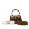 Gucci Small Jumbo GG Canvas Bamboo 1947 Top Handle Bag Secondhand