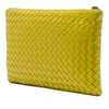 Bottega Veneta Metallic Leather Intrecciato Clutch Secondhand