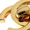 Chanel Gold Plated CC Turn Lock Clip on Earrings Secondhand